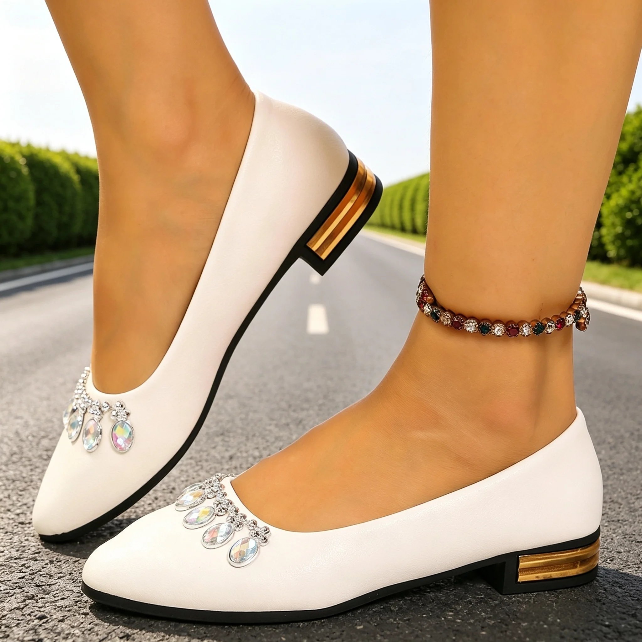 Women Shoes Size - Women Flats Pointed Toe Ballet Shoes