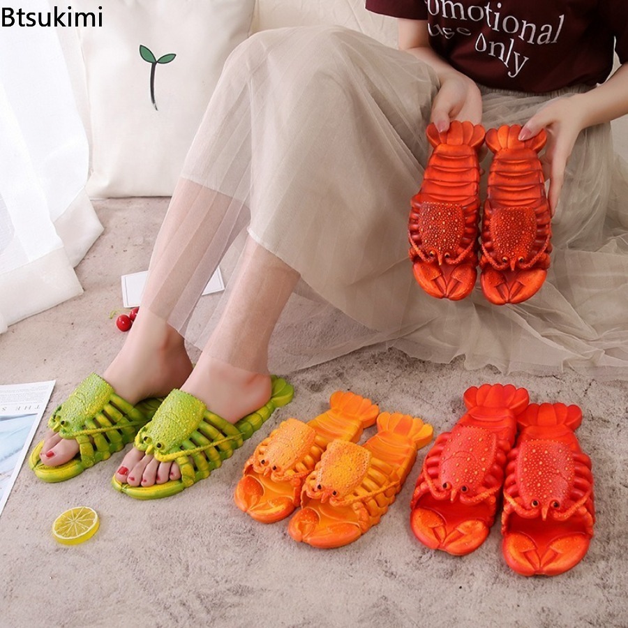 Women Shoes Size To Men - New 2026 Summer Fun Cartoon Lobster