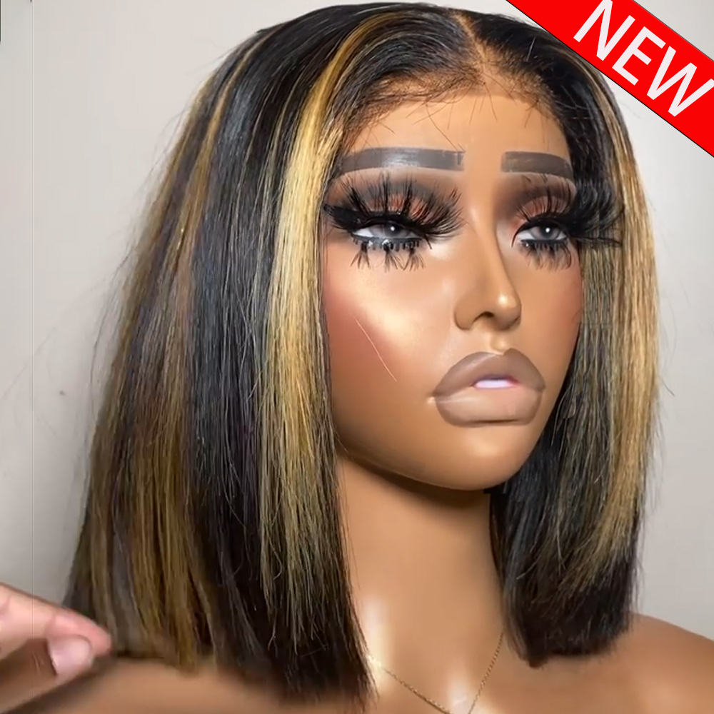 100% Human Hair Wig Highlight  - Women'S Shoes Bobs review and price