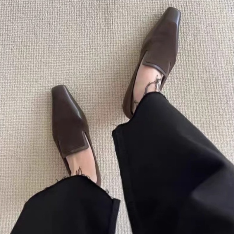 Retro Square Toe Deep Mouth Sl - Women Shoes Size review and price
