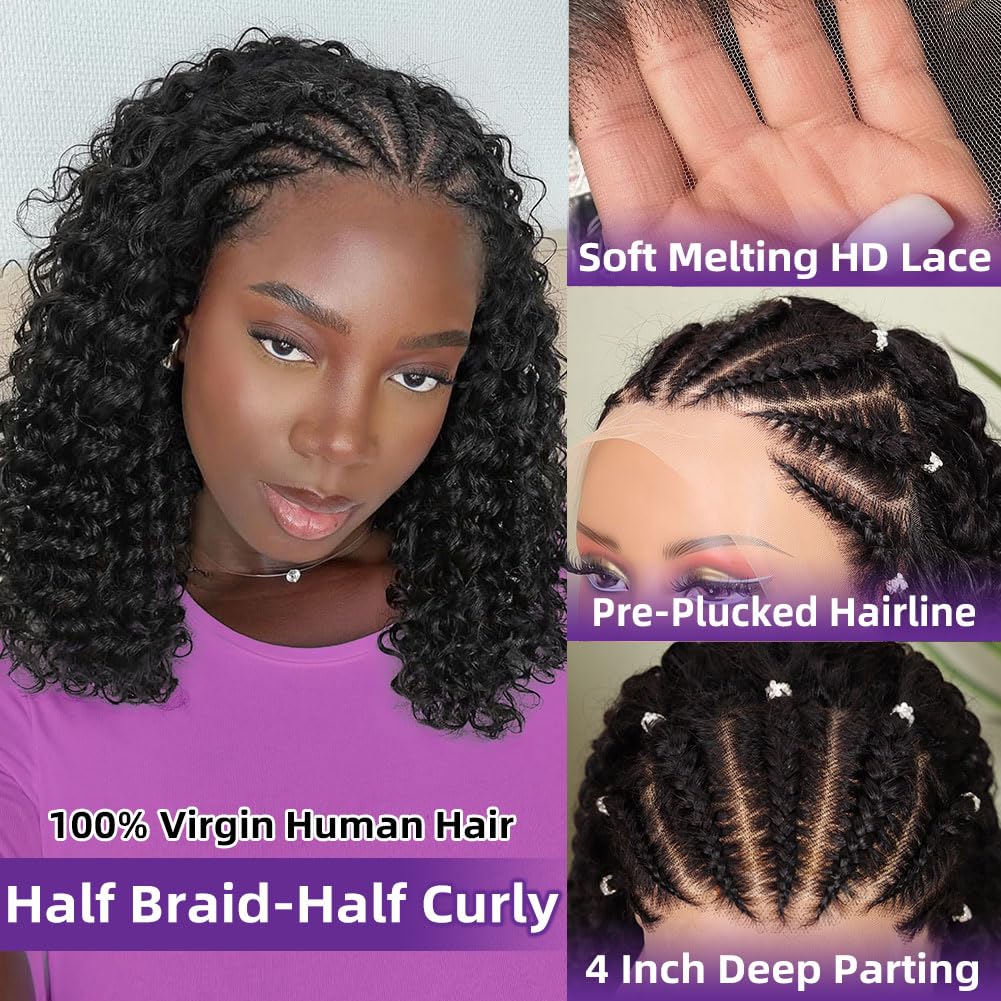 Cornrow Braid Bob Wig Deep Cur - Women'S Shoes Bobs review and price