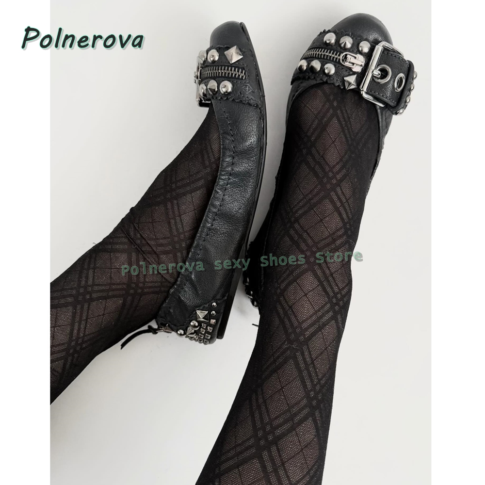 Rivet Belt Buckle Mary Jane Sh - Women Shoes Size review and price