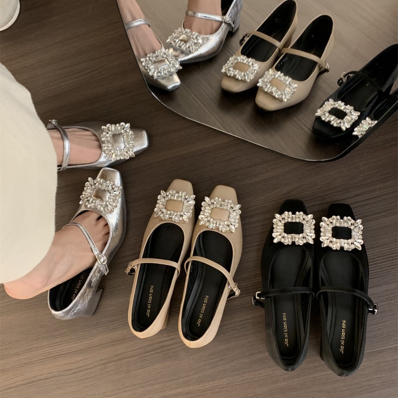 Silver Flat Bottom French Styl - Women Shoes Elegant review and price